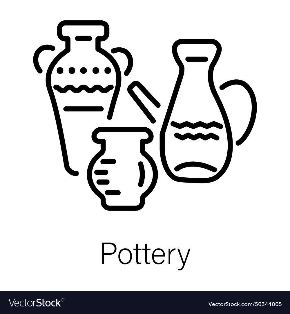 Pottery Royalty Free Vector Image - VectorStock