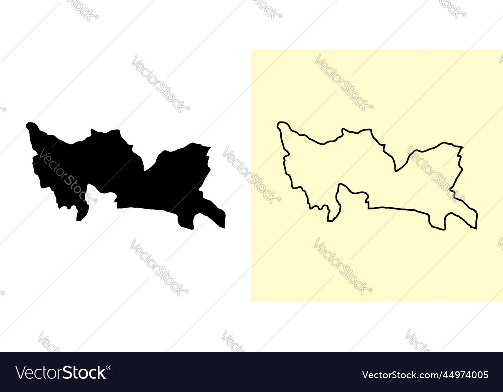 Santo domingo map dominican republic americas Vector Image