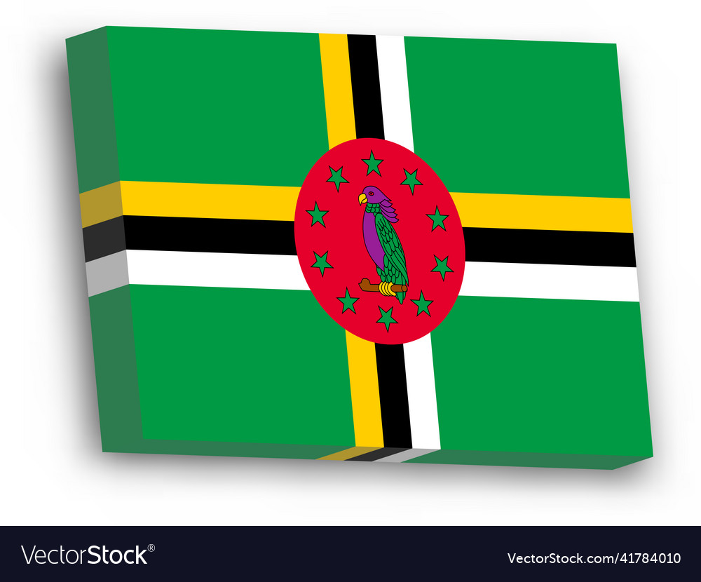 3d flag of dominica