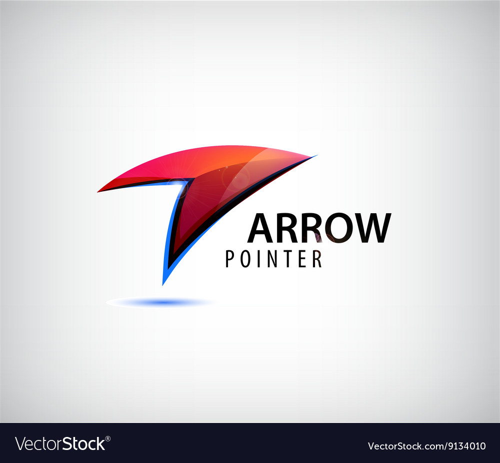 Abstract Web Logo Arrow Royalty Free Vector Image