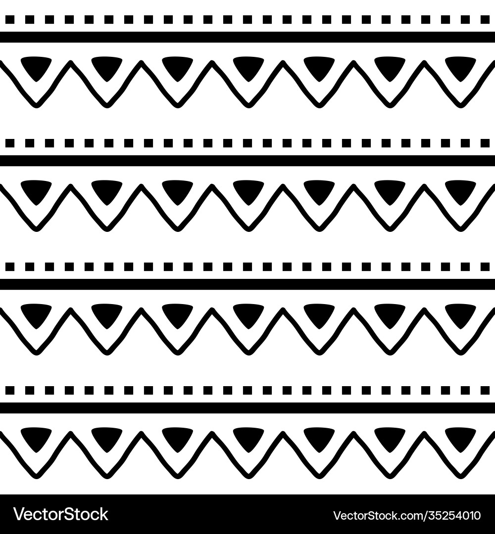 Aztec navajo seamless zig-zag pattern Royalty Free Vector