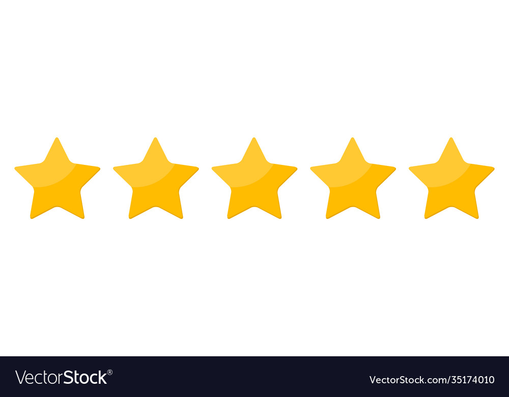 Five 5 star rank sign