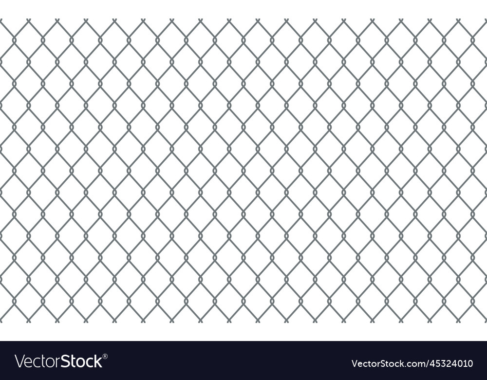 Steel Wire Chain Link Fence Seamless Pattern Vector Image