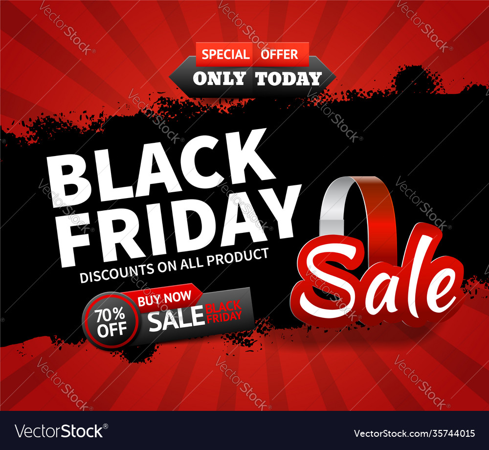 Black friday background Royalty Free Vector Image