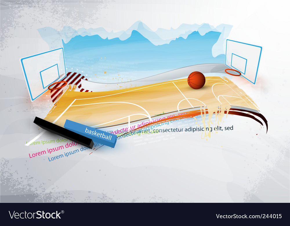 Grunge basketball design