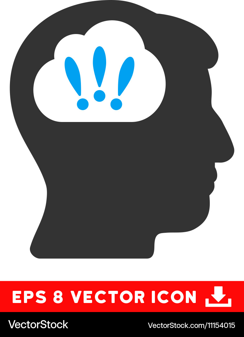Problem brainstorm eps icon Royalty Free Vector Image