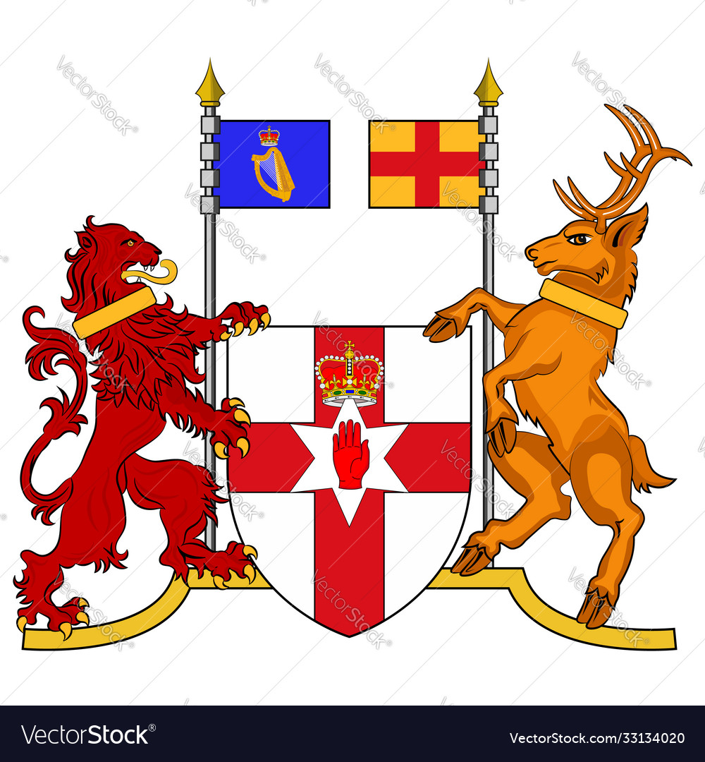 Coat Arms Northern Ireland Royalty Free Vector Image