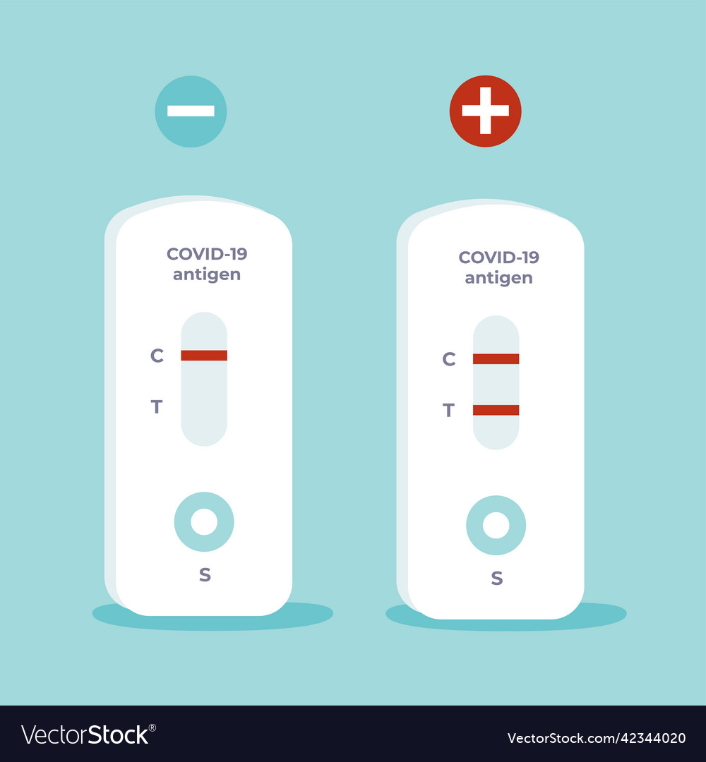 Set of two rapid antigen test kits atk for covid