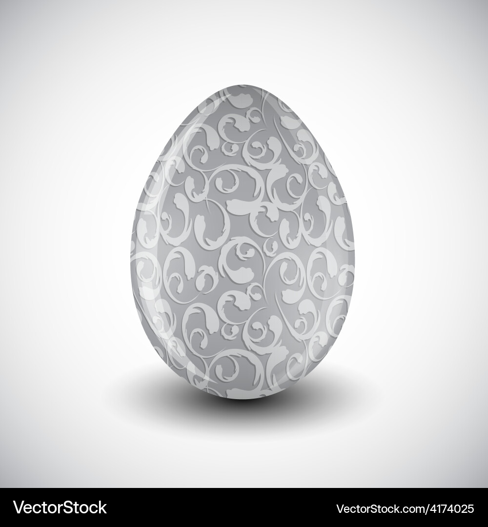 Beautiful easter egg Royalty Free Vector Image