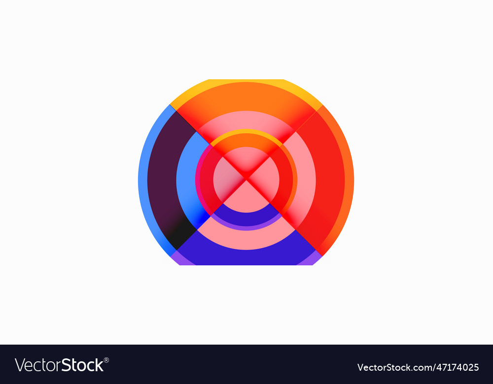 Circle trendy minimal geometric abstract