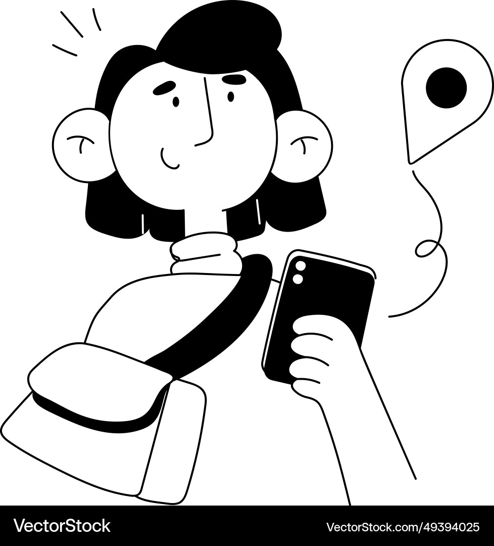 Mobile navigation Royalty Free Vector Image - VectorStock