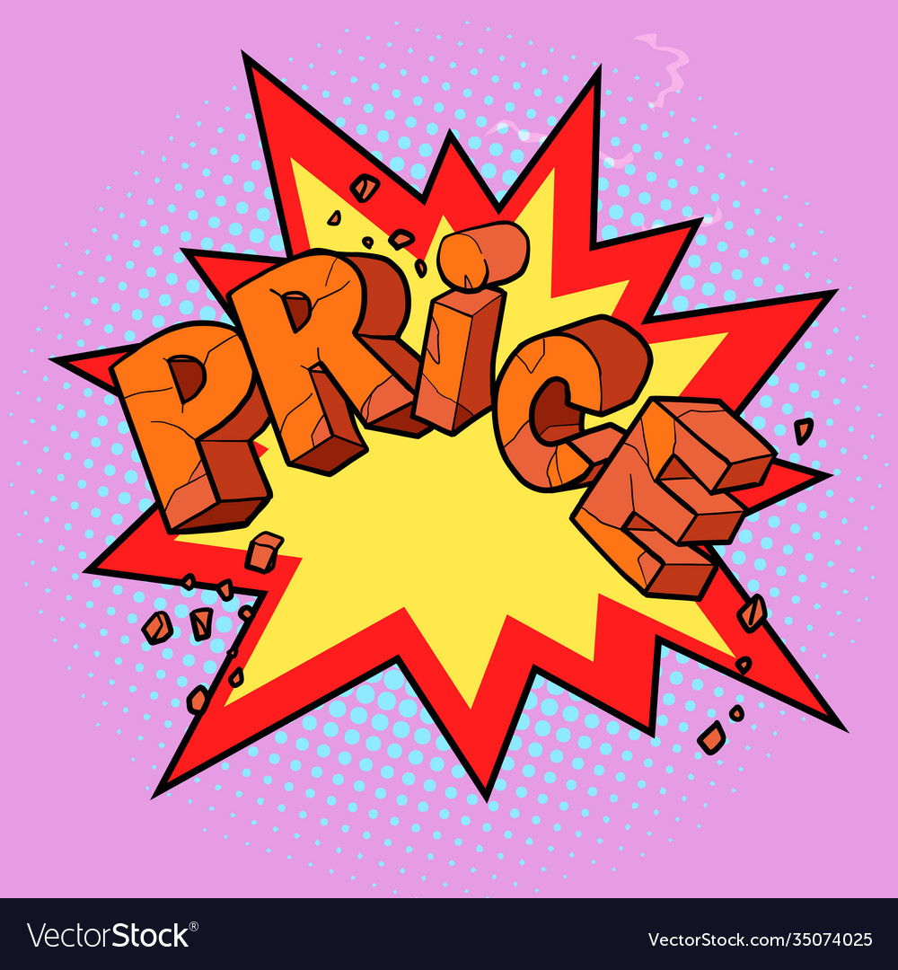 Price word stylish label Royalty Free Vector Image