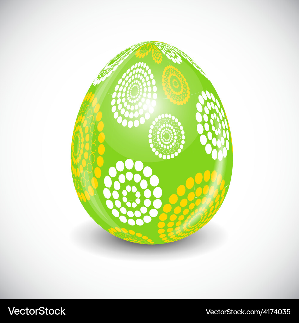 Beautiful easter egg Royalty Free Vector Image
