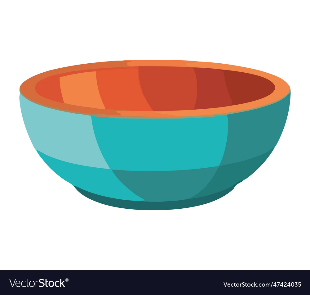 Blue bowl design Royalty Free Vector Image - VectorStock