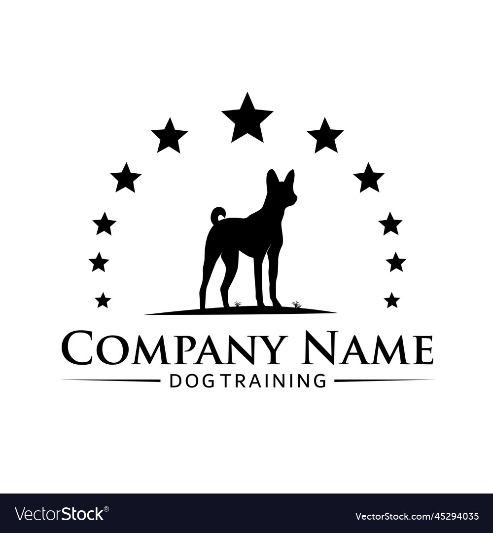 Dog Training Logo Ideas Royalty Free Vector Image
