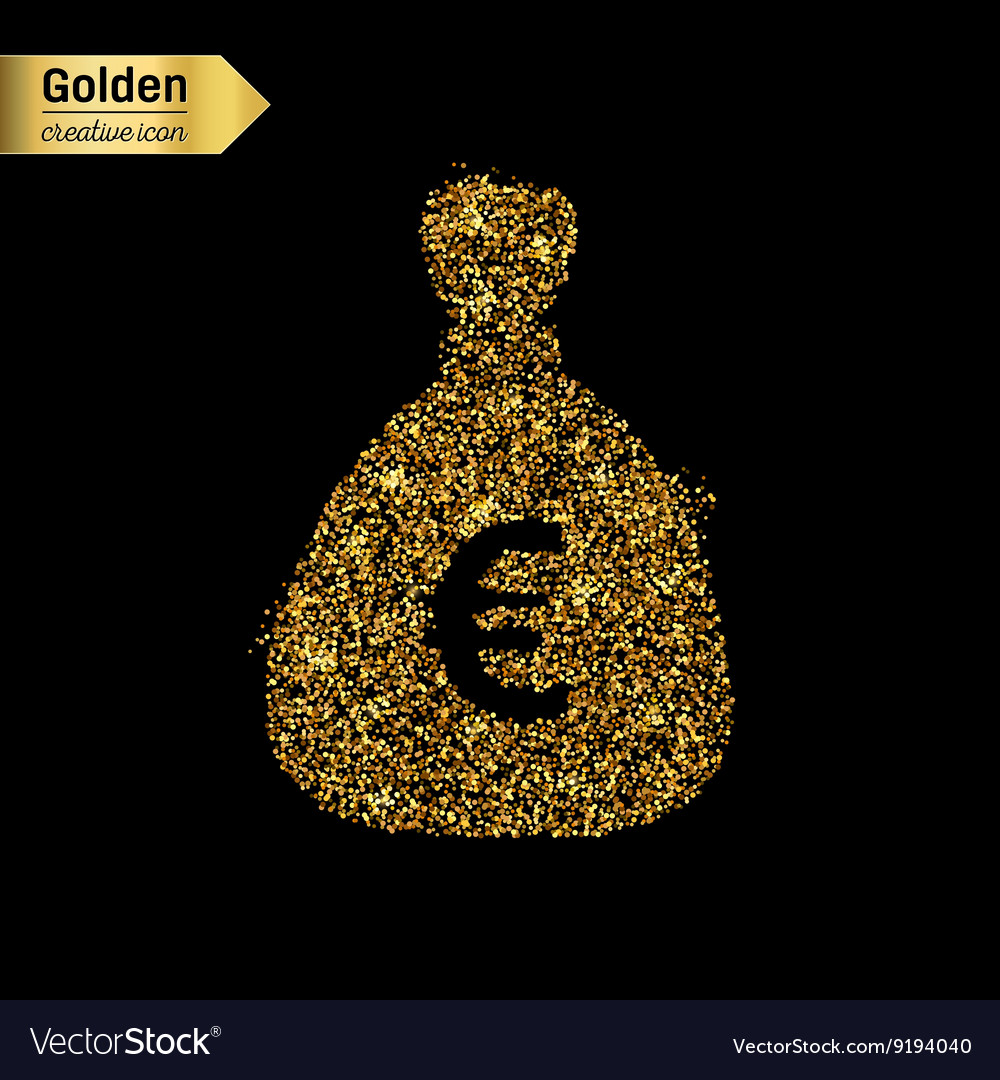 Glitter money bag hotsell