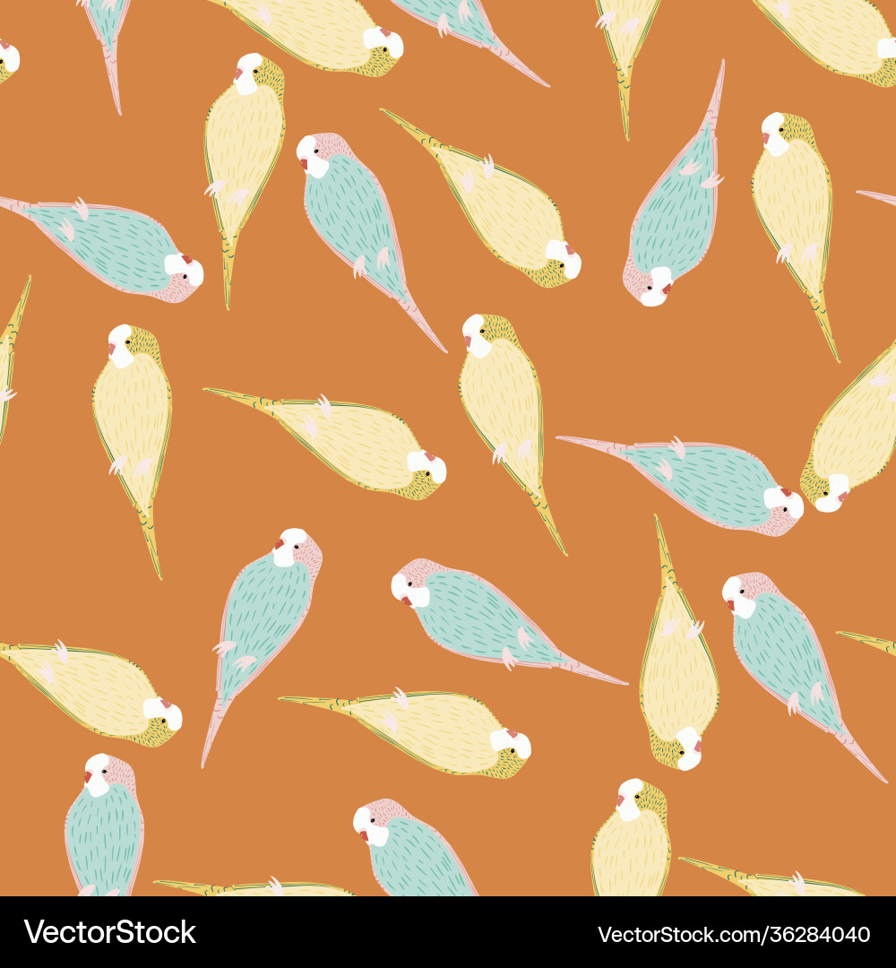 Random animal exotic seamless pattern with beige Vector Image