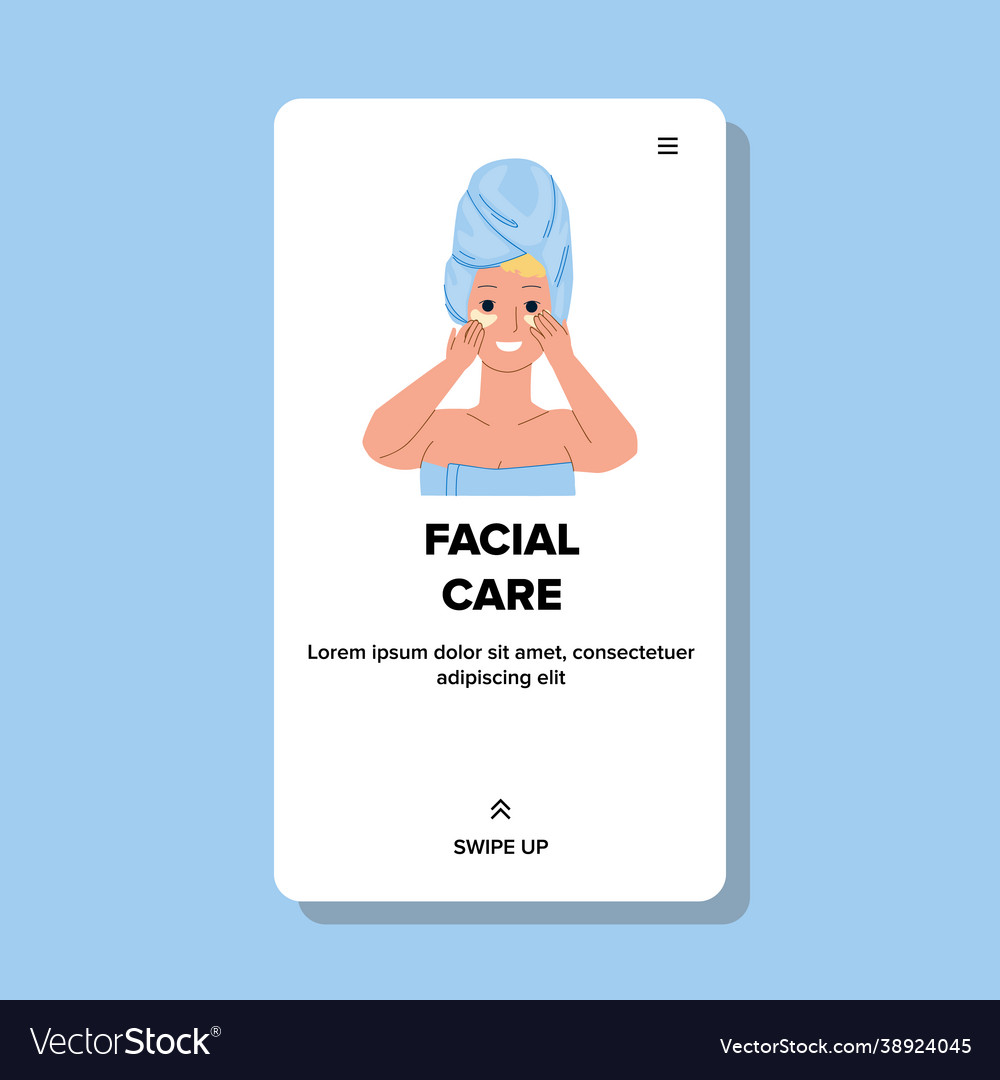 Facial care beauty procedure treatment girl