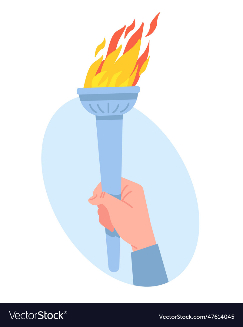 30 Carry Light Torch Fire On Stick Royalty-Free Images, Stock