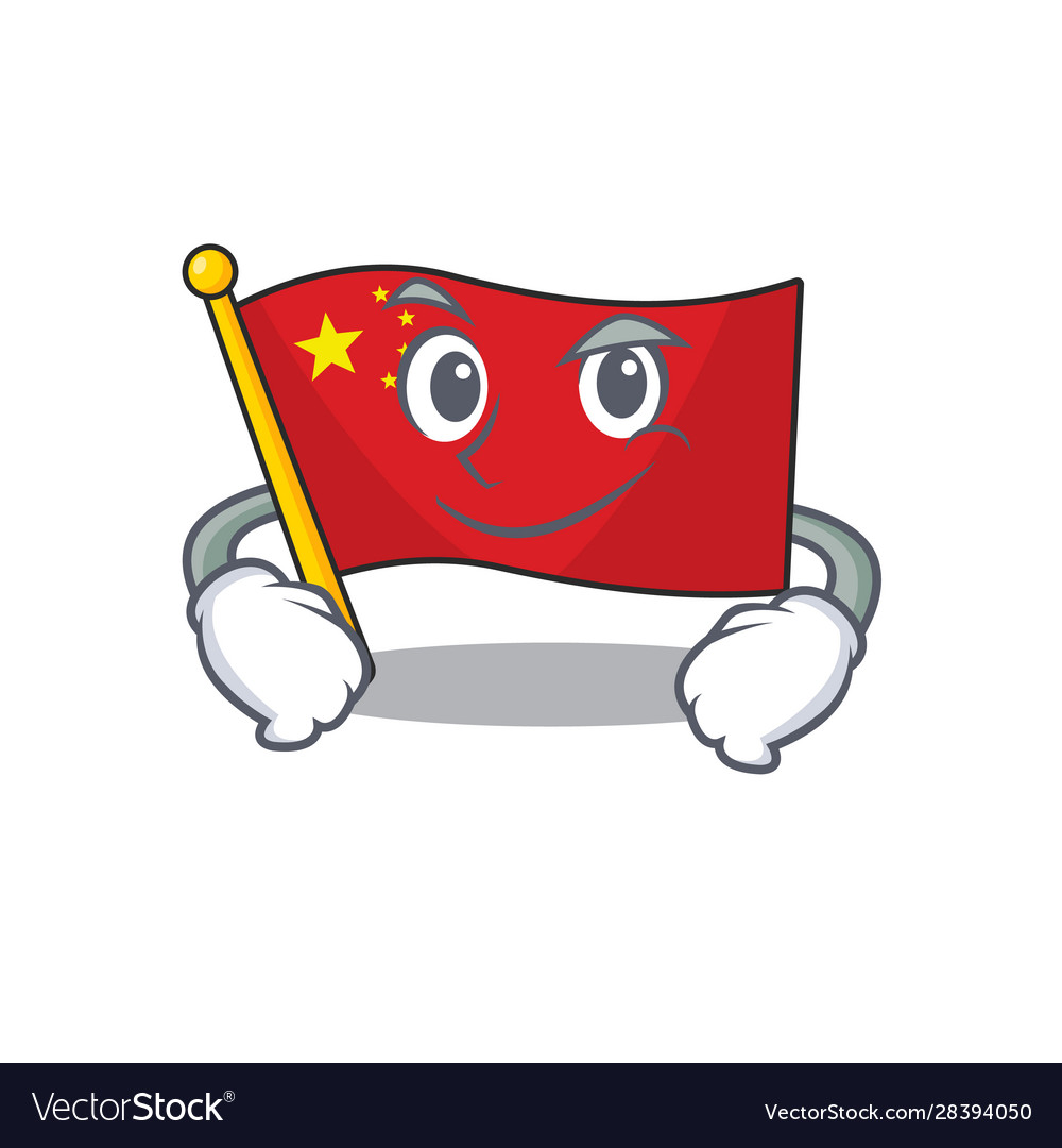 Cool Flag China Scroll Mascot Character Royalty Free Vector Cool Flag China Scroll Mascot Character Royalty Free Vector