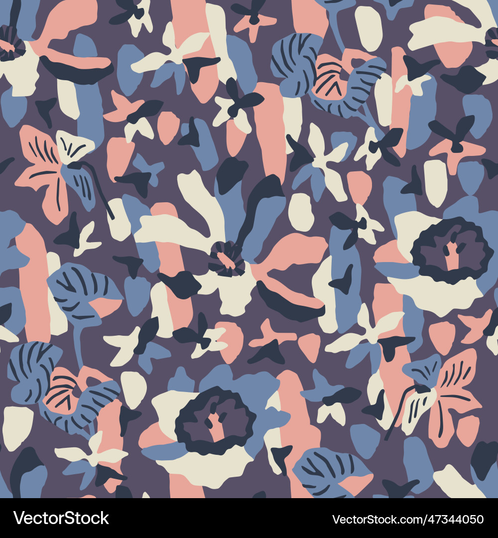 Flower ditsy seamless pattern Royalty Free Vector Image