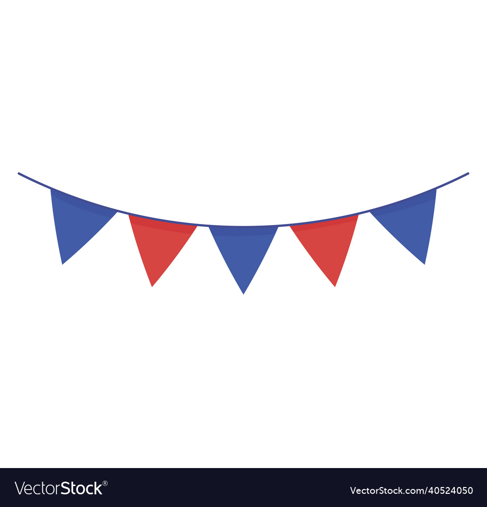 Garland festive decoration Royalty Free Vector Image