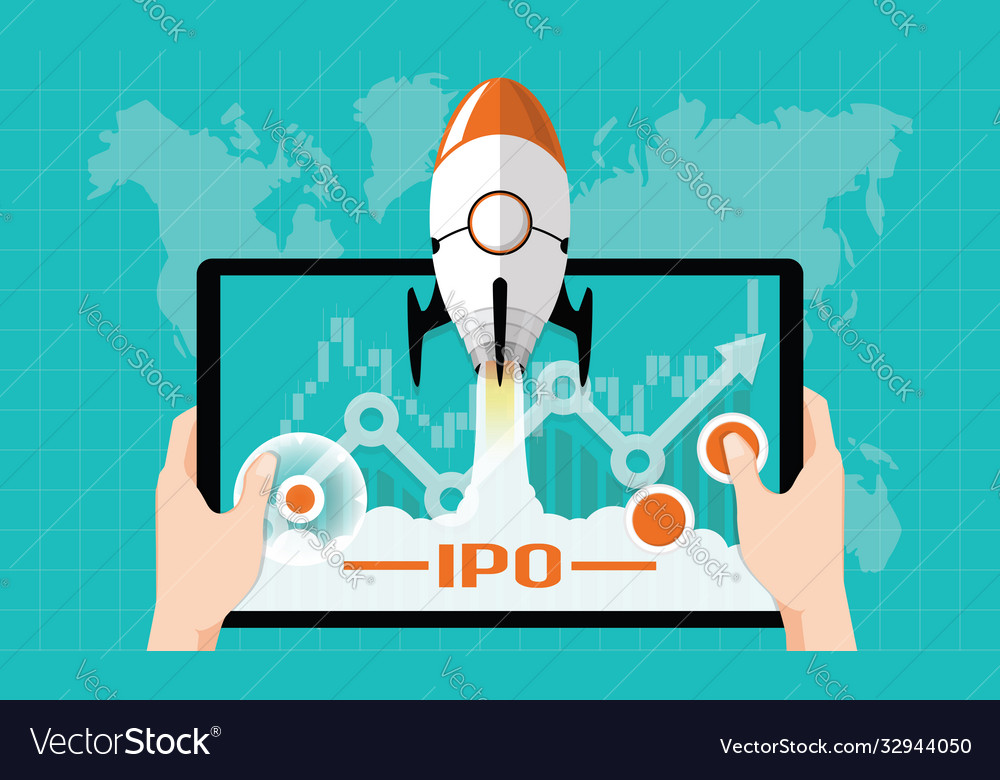 Ipo Or Initial Public Offering Corporate Concept Vector Image Ipo Or Initial Public Offering Corporate Concept Vector Image