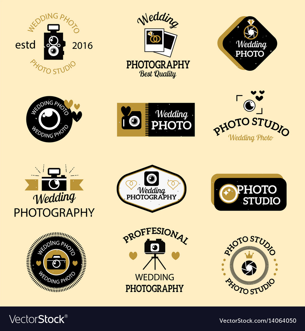 Photographer icons set