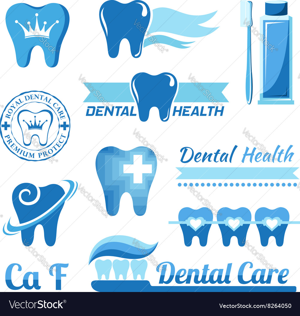 Set of dental decorative elements