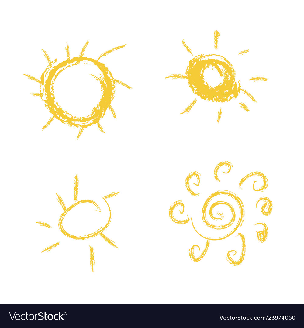 Sun icon set