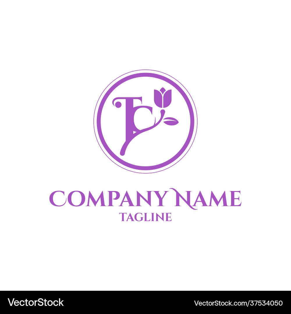 Tc Initial Letters Monogram Logo Template Vector Image