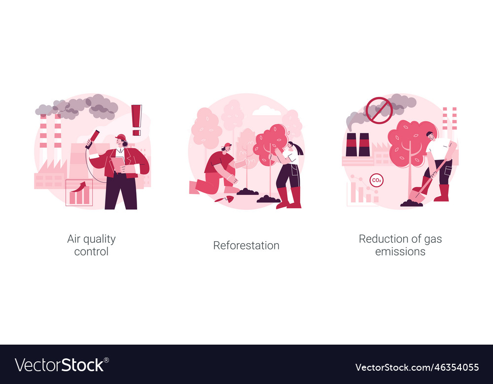 Containment of global warming abstract concept Vector Image