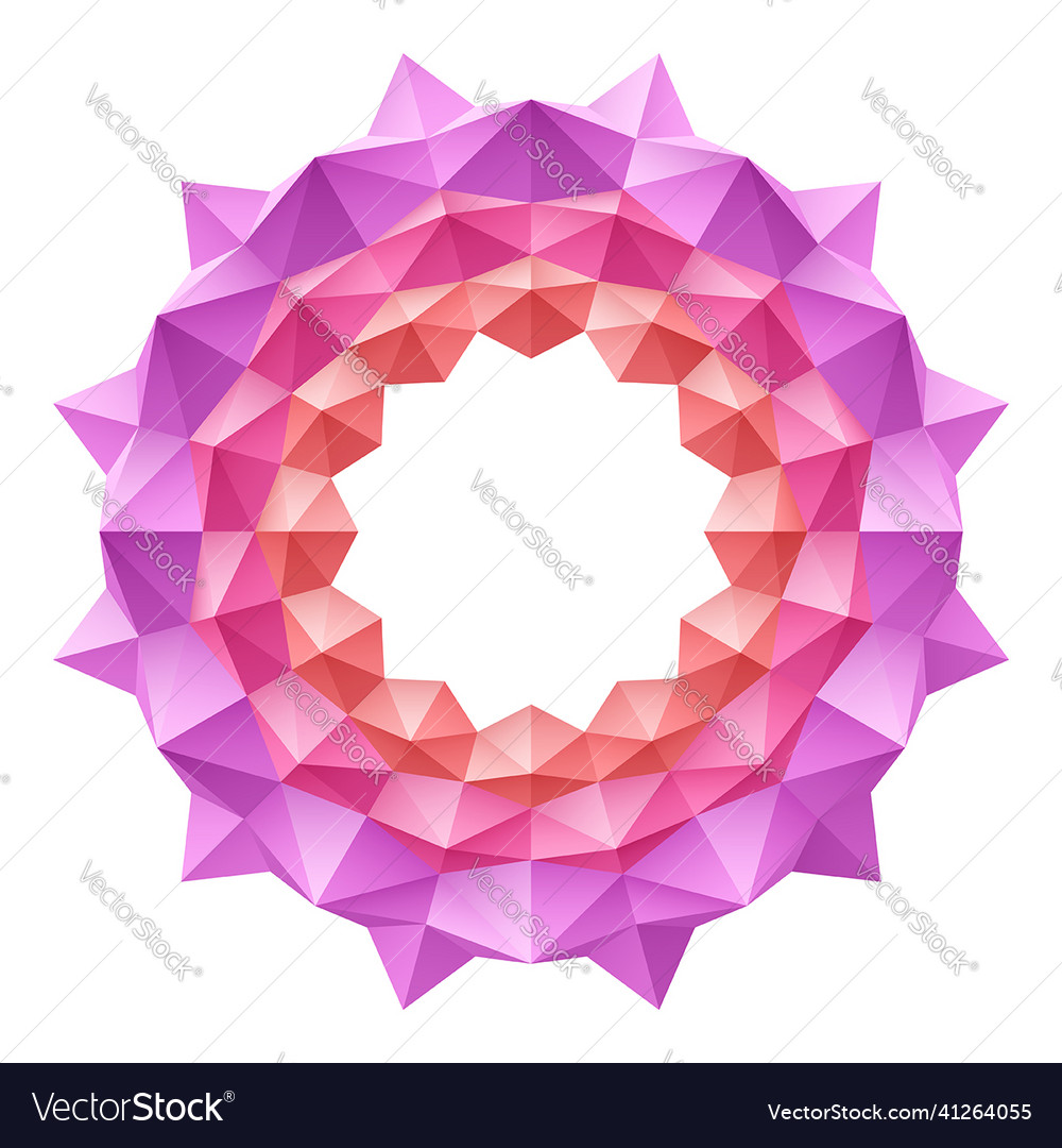 Geometrie rosa abstrakte Blumenmuster