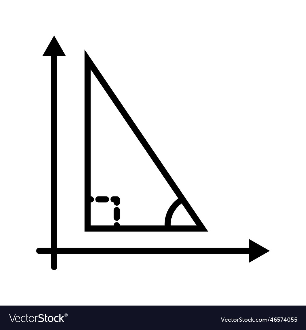 Geometry triangle math Royalty Free Vector Image