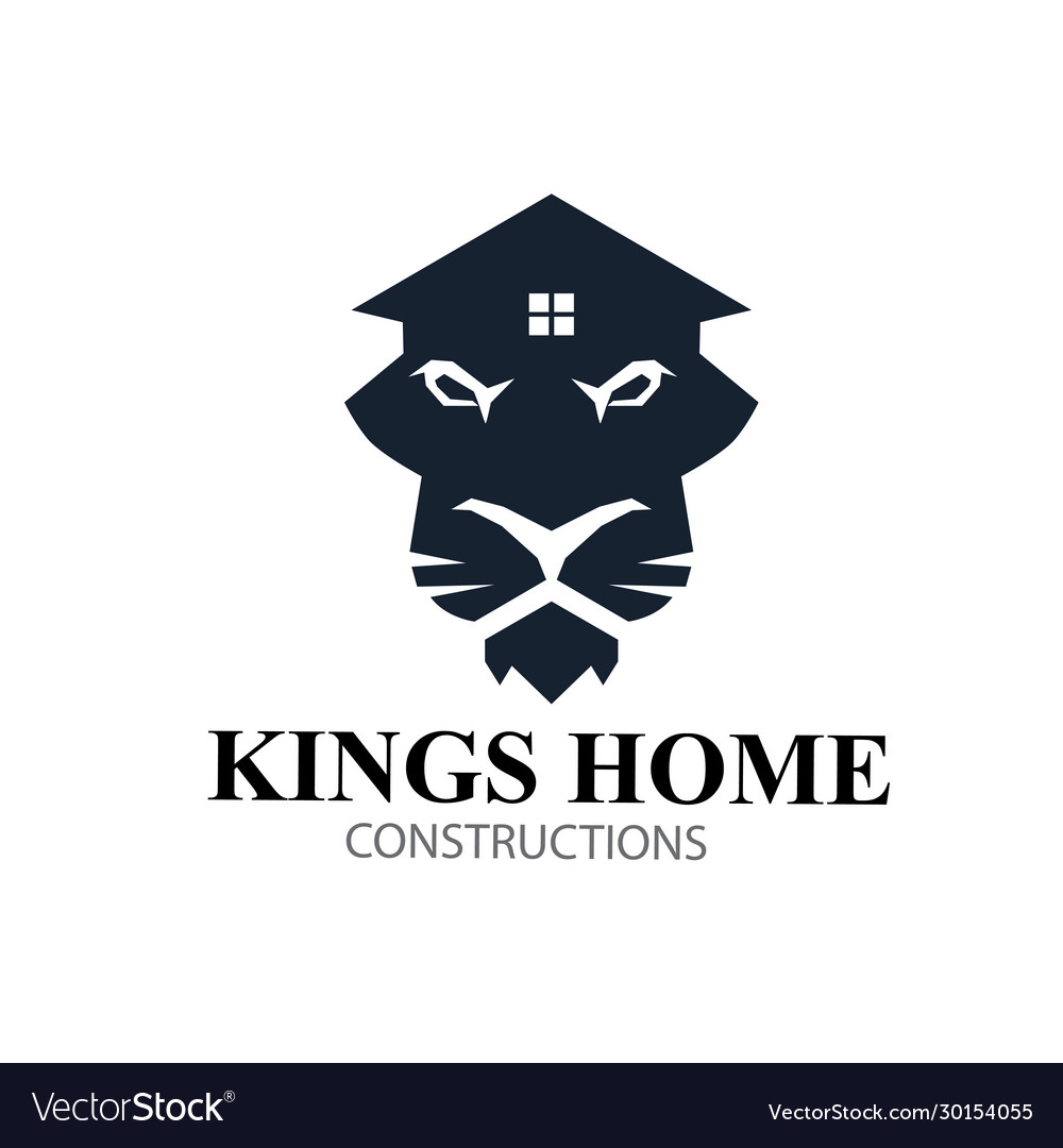 Kings home lions real estate logo designs