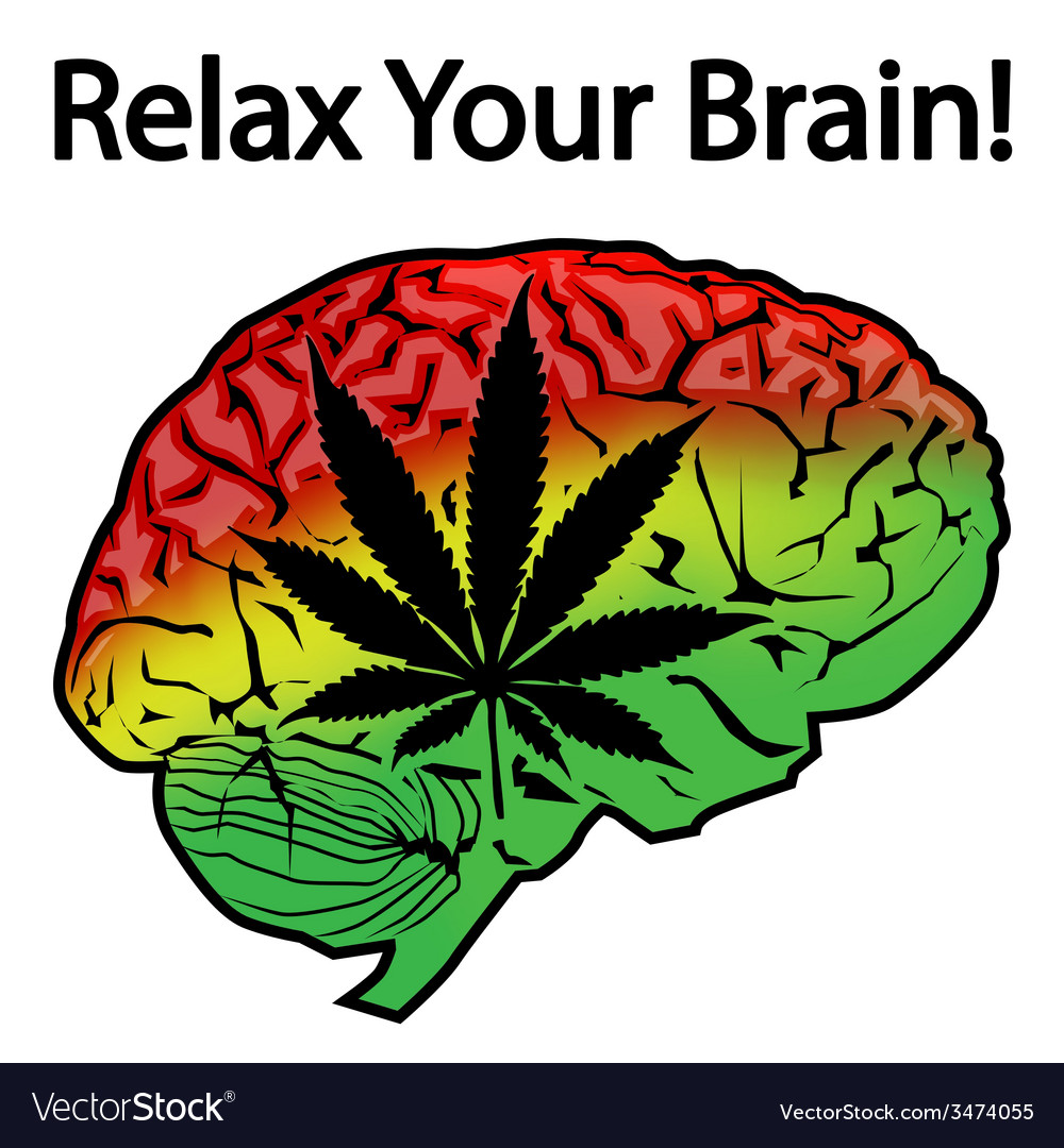 relax-your-brain-royalty-free-vector-image-vectorstock