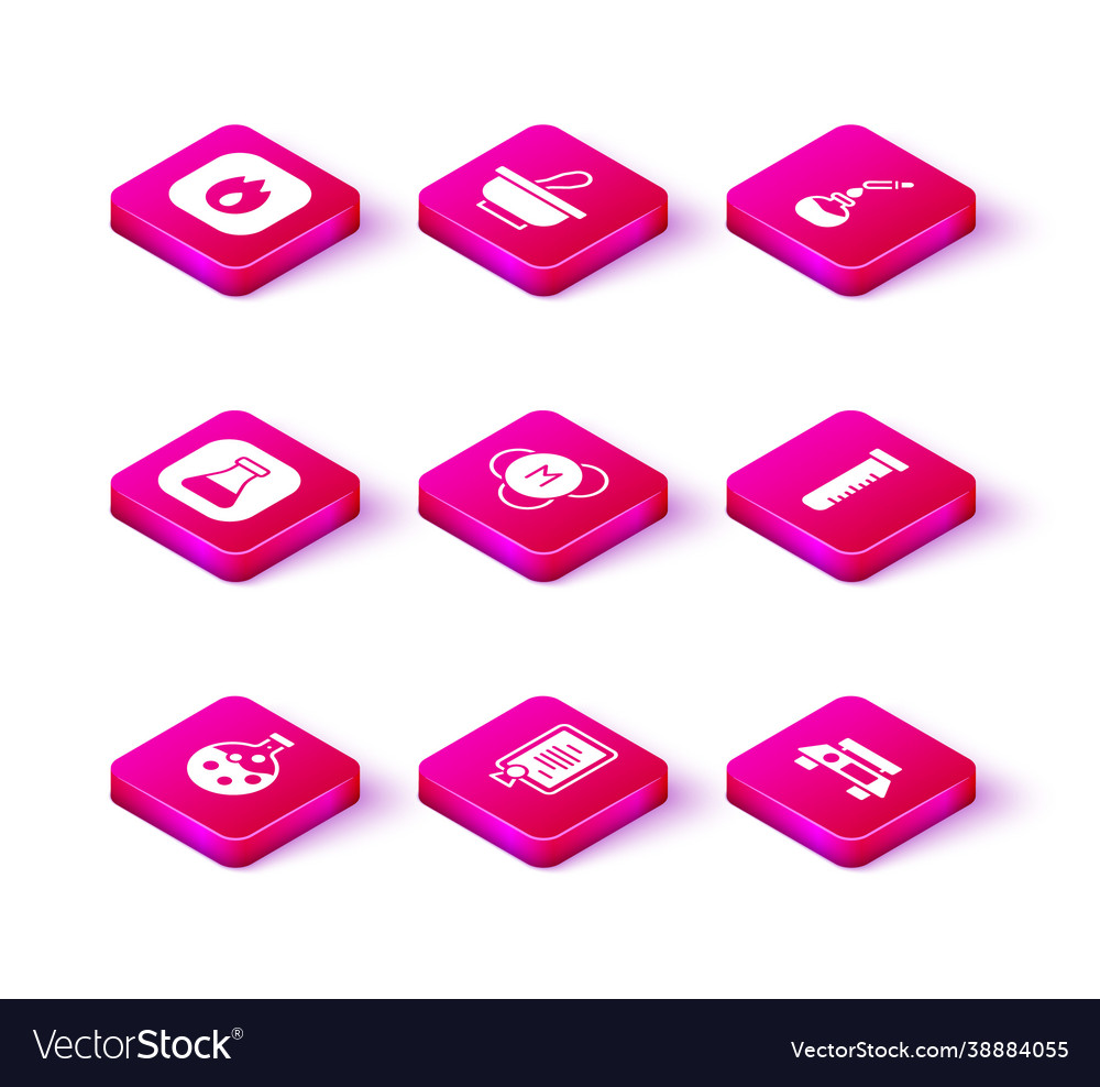 Set test tube and flask certificate template Vector Image