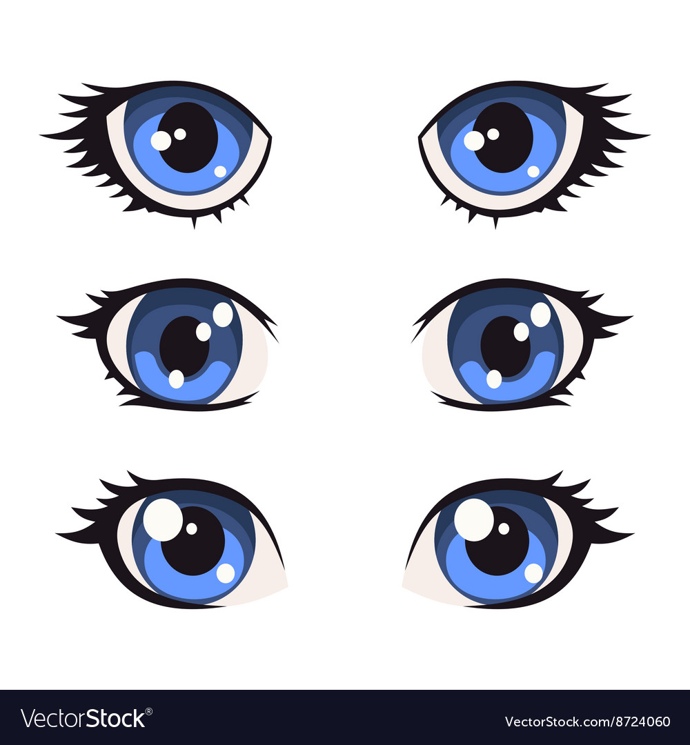 Download Eyes, Anime Eyes, Cartoon Eyes. Royalty-Free Vector