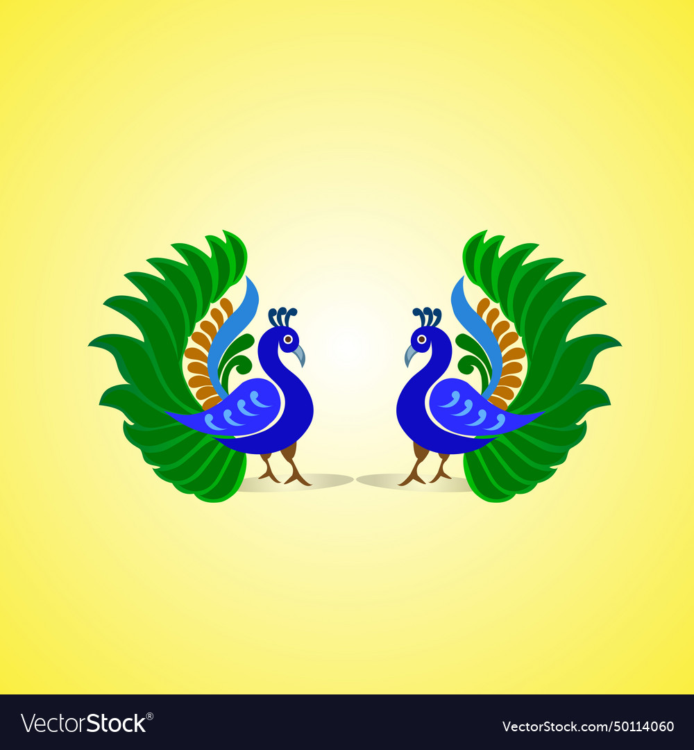 Peacock Royalty Free Vector Image Vectorstock 3768