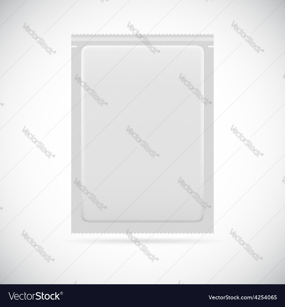Aluminum bag package Royalty Free Vector Image