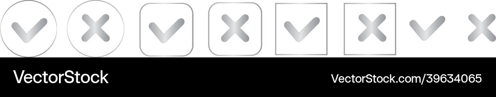 Check mark button in modern neumorphic Royalty Free Vector