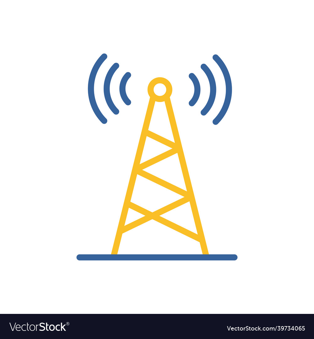 Communication antenna icon navigation sign