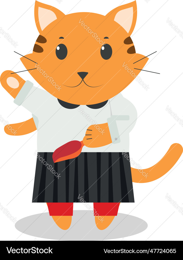 Cute cat Royalty Free Vector Image - VectorStock