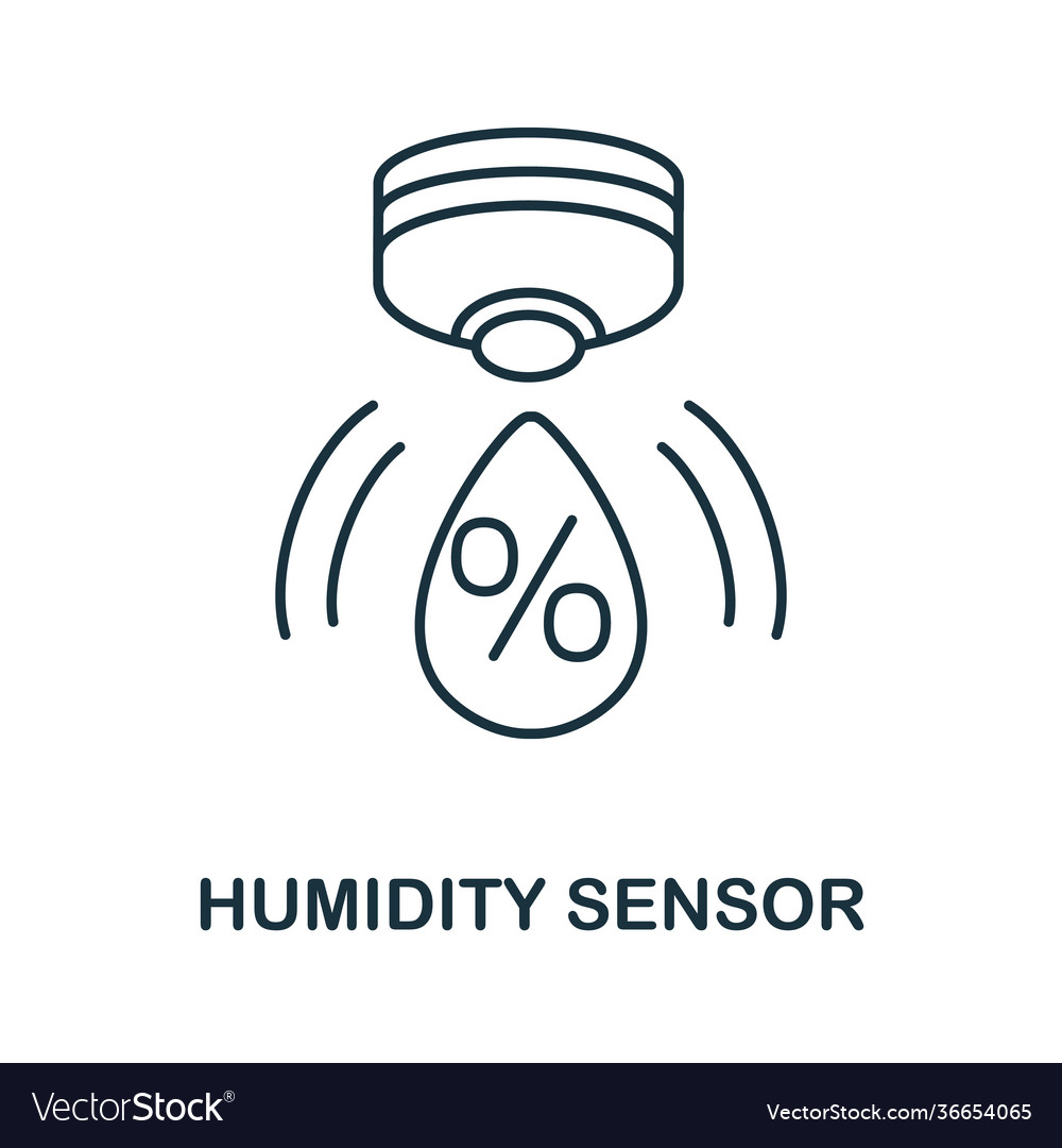 Humidity sensor icon simple element from sensors Vector Image