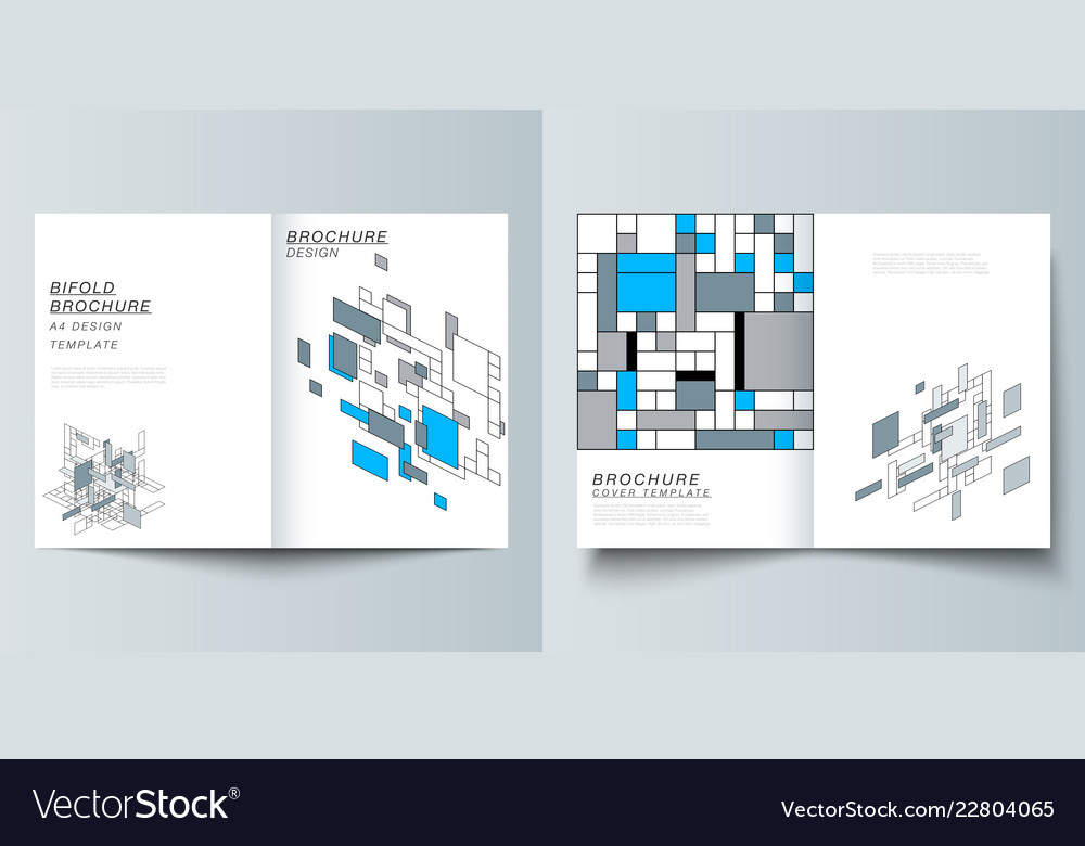 Layout of two a4 format modern cover Royalty Free Vector