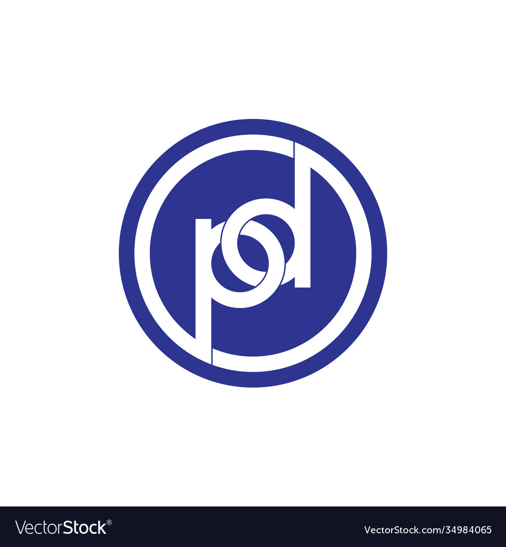 Letters pd linked circle logo