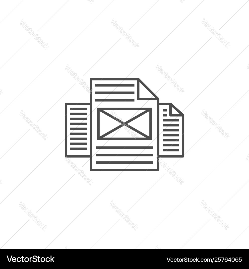 Pages line icon Royalty Free Vector Image - VectorStock