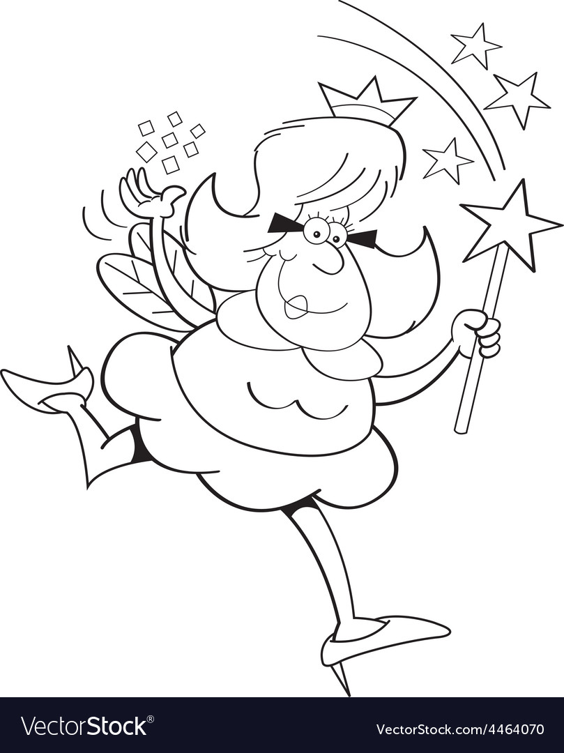 Cartoon fairy godmother