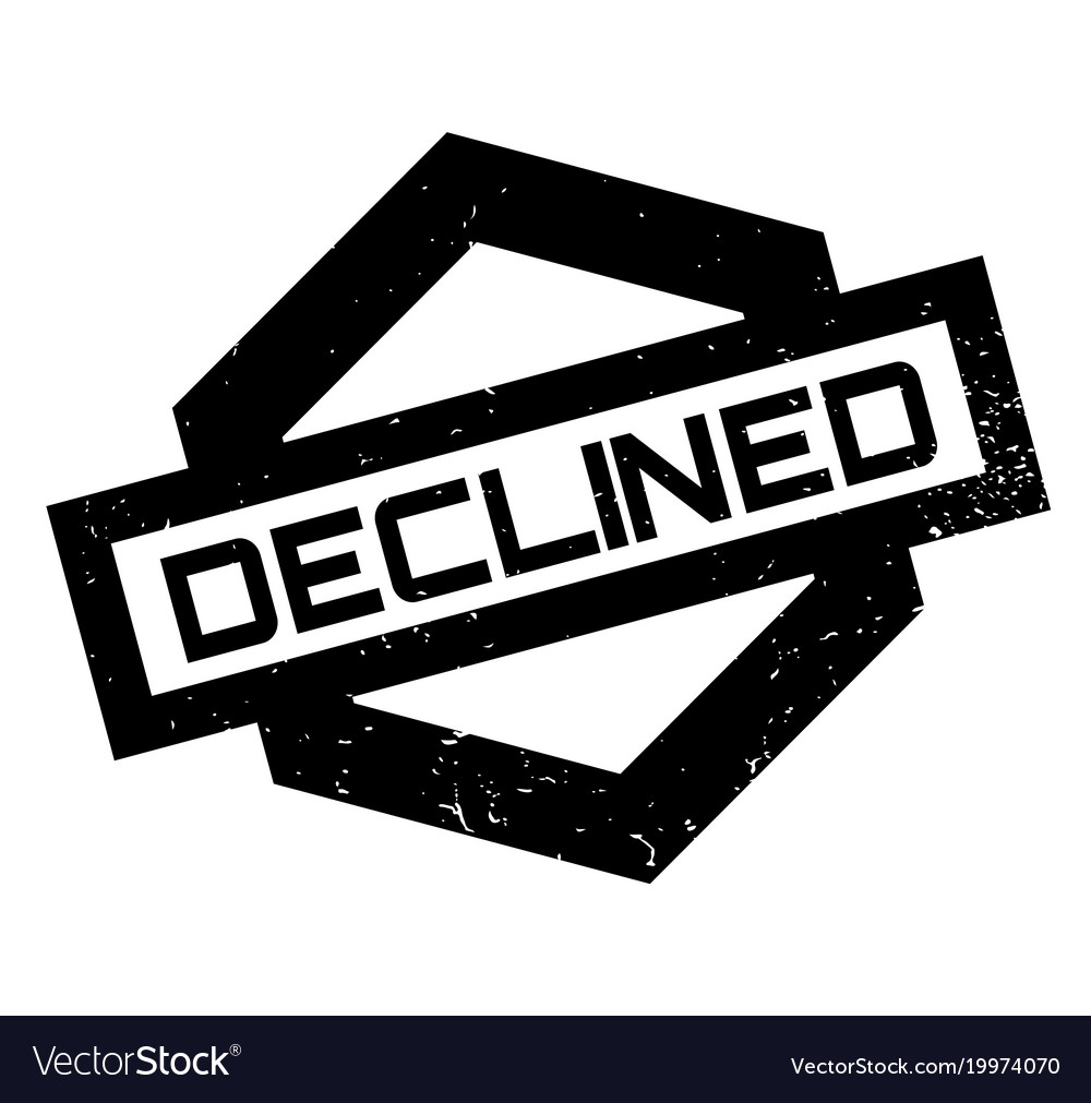 Declined Rubber Stamp Royalty Free Vector Image