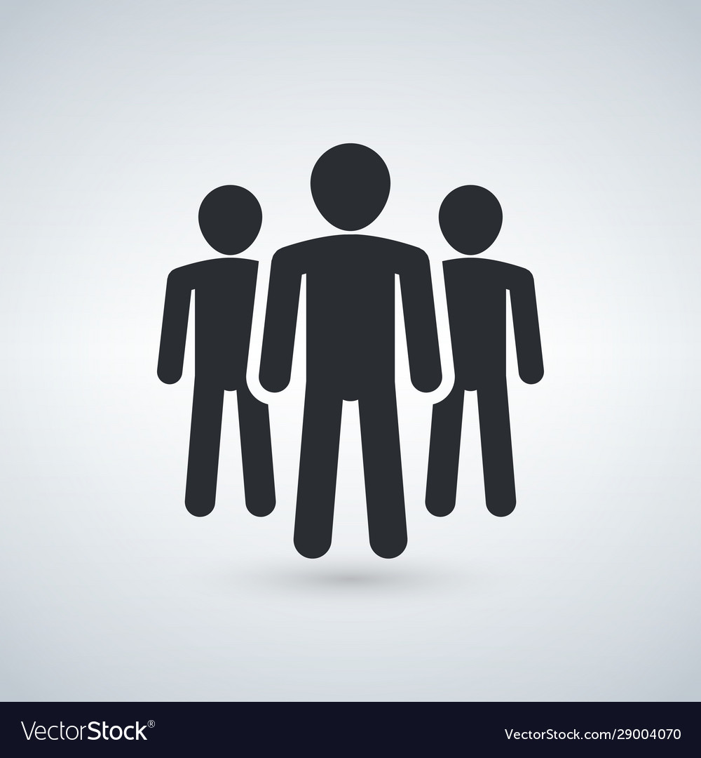 Group people or users friends flat Royalty Free Vector Image